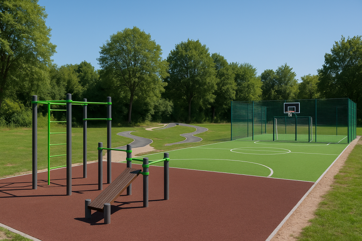 Symbolfoto: KI-generiert – zeigt nicht den tatsächlichen geplanten Bewegungspark in Sembach.“