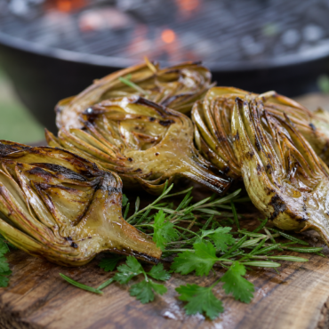 Gegrillter Artischockensalat mit Manchego