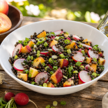 Sommerlicher Linsensalat mit Nektarinen – Rezept und Ernährungstipps für euch