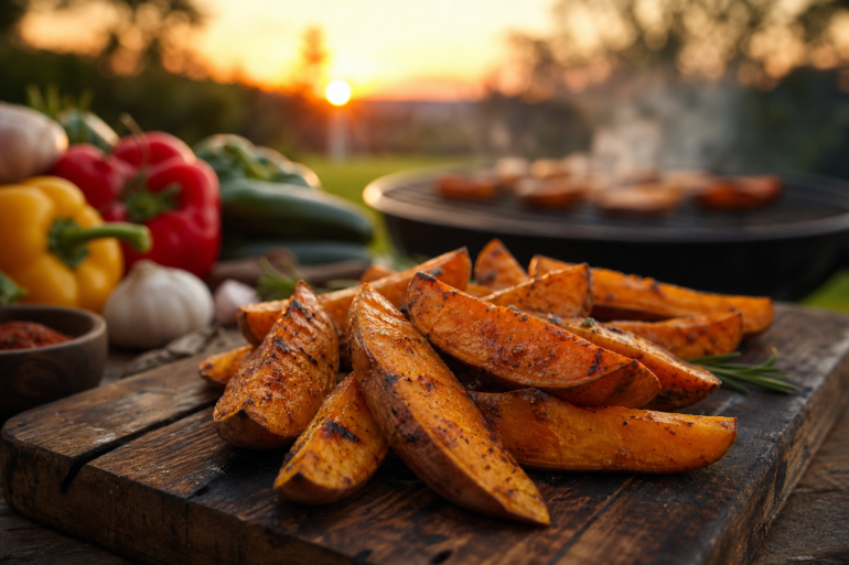 Gebackene Süßkartoffel-Wedges: Das perfekte Grillrezept für die Westpfalz