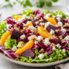 Rote Bete-Orangen-Radicchio-Salat: Buntes Rezept mit Nuss-Käse-Topping für echten Genuss