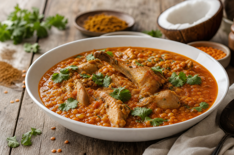 Kaninchen im roten Linsen-Dal: So gelingt euch das Rezept für 4 Personen